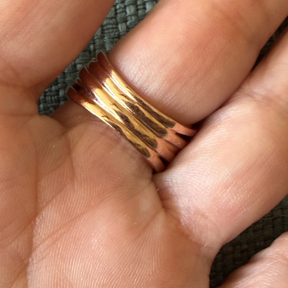 Pandora Rose Gold Ring sz 8.5 - Picture 5 of 7